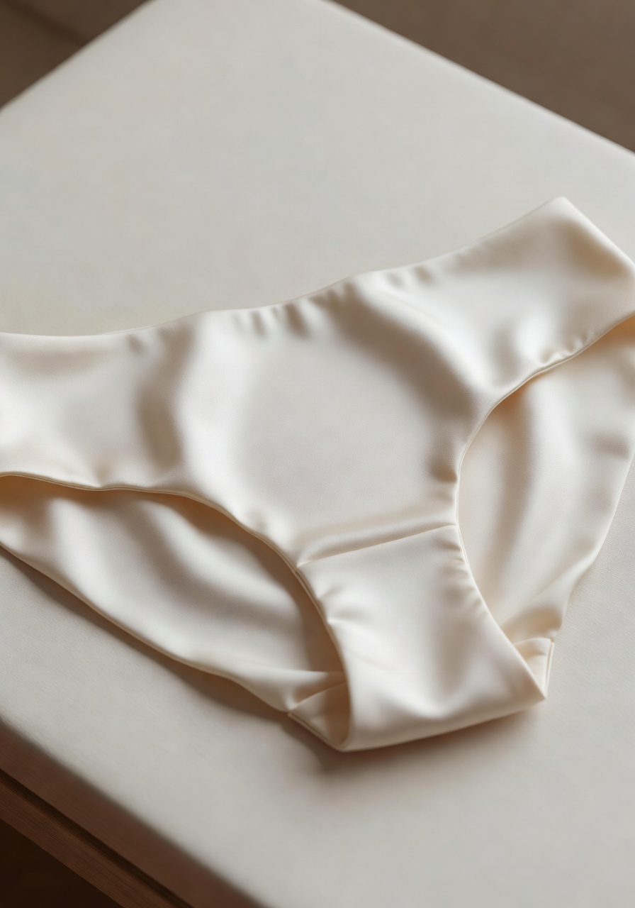 Closeup Satin Panties
